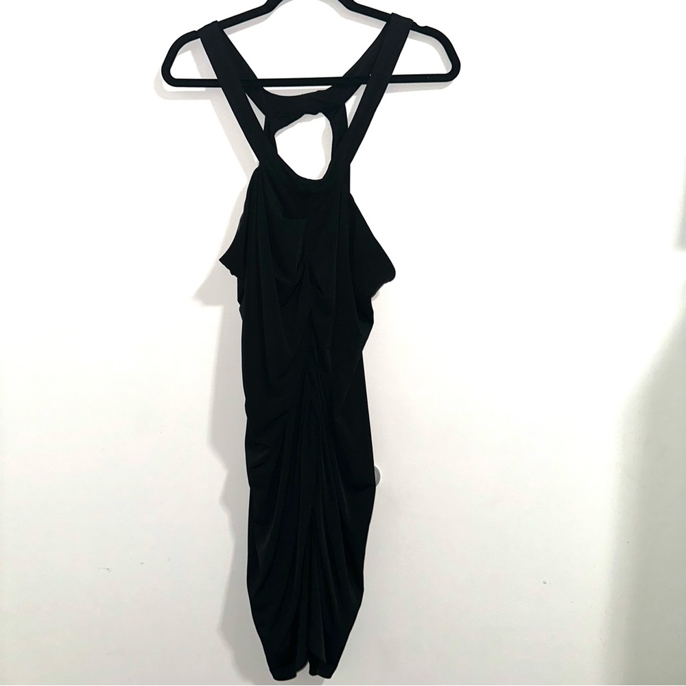 🌷5/$20 Calvin Klein Black Ruched Mini Dress